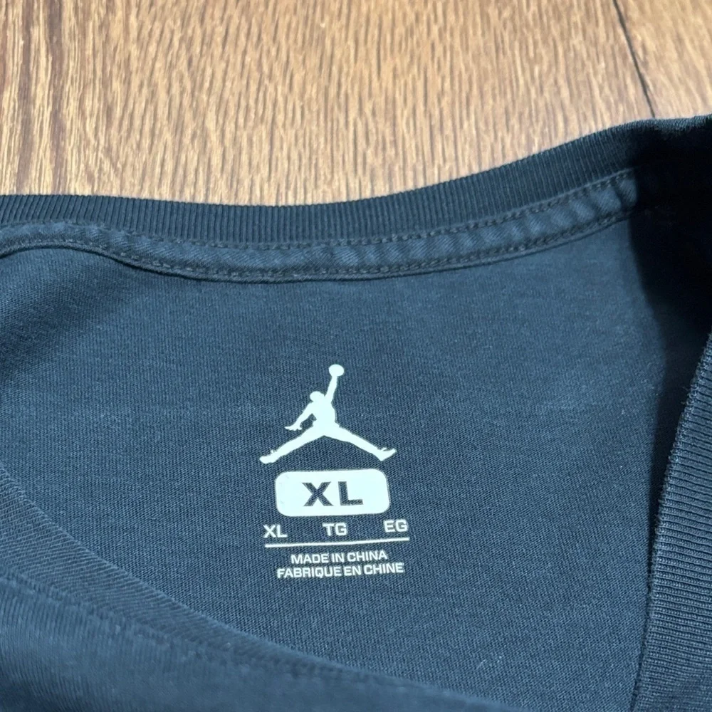 Air Jordan Six Graphic T-Shirt Black Red Jumpman Logo Tee Men’s XL